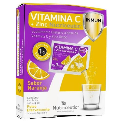 Nutriceutic Vitamina C + Zinc Inmun Sobres Efervescentes