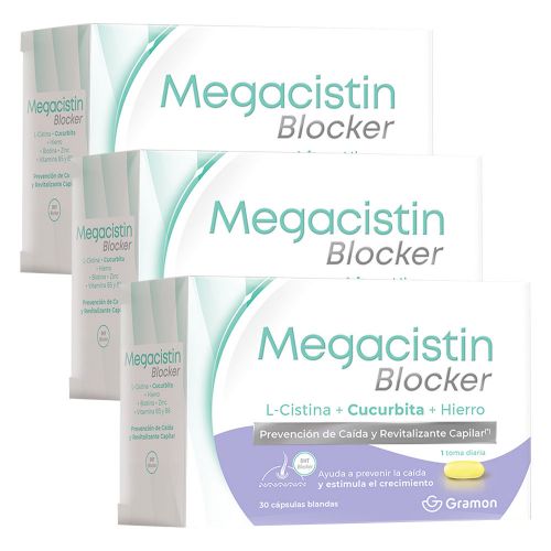 Pack 3 Megacistin Blocker Prevención De Caída
