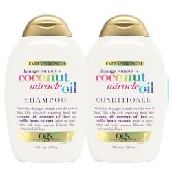 Combo Ogx Coconut Miracle Reparador Shampoo Acondicionador