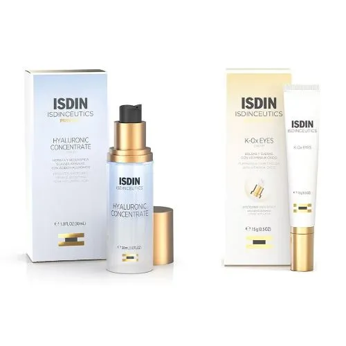 Combo Isdin Isdinceutics K-ox Eyes + Hyaluronic Concentrate