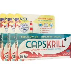Combo 3 capskrill aceite de krill x 40 cápsulas