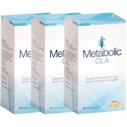 Pack 3 metabolic cla x 60 cápsulas