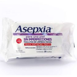 Asepxia toallitas de limpieza facial
