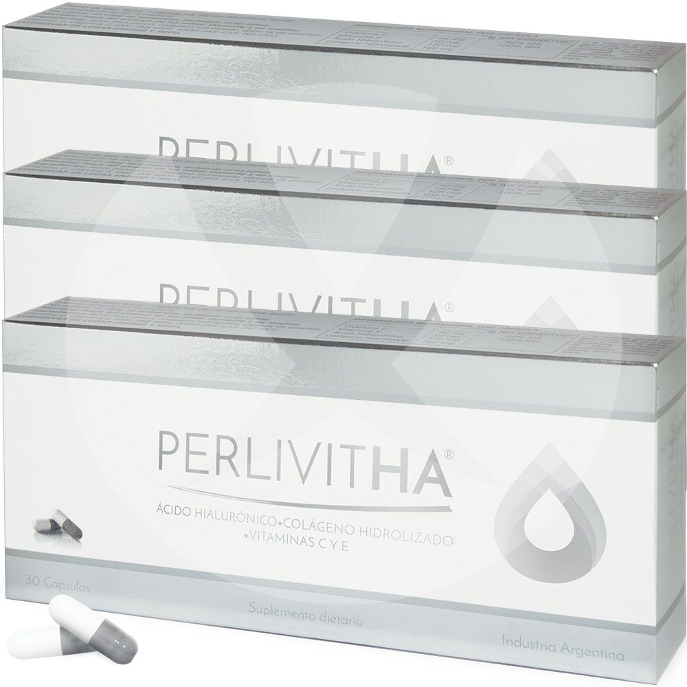 Combo 3 perlivit ha x 30 cápsulas