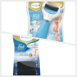 Combo amopé pedi perfect exfoliador + repuestos