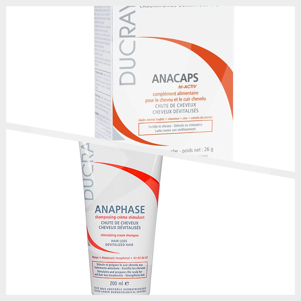 Combo anacaps x 60 + anaphase shampoo x 200ml
