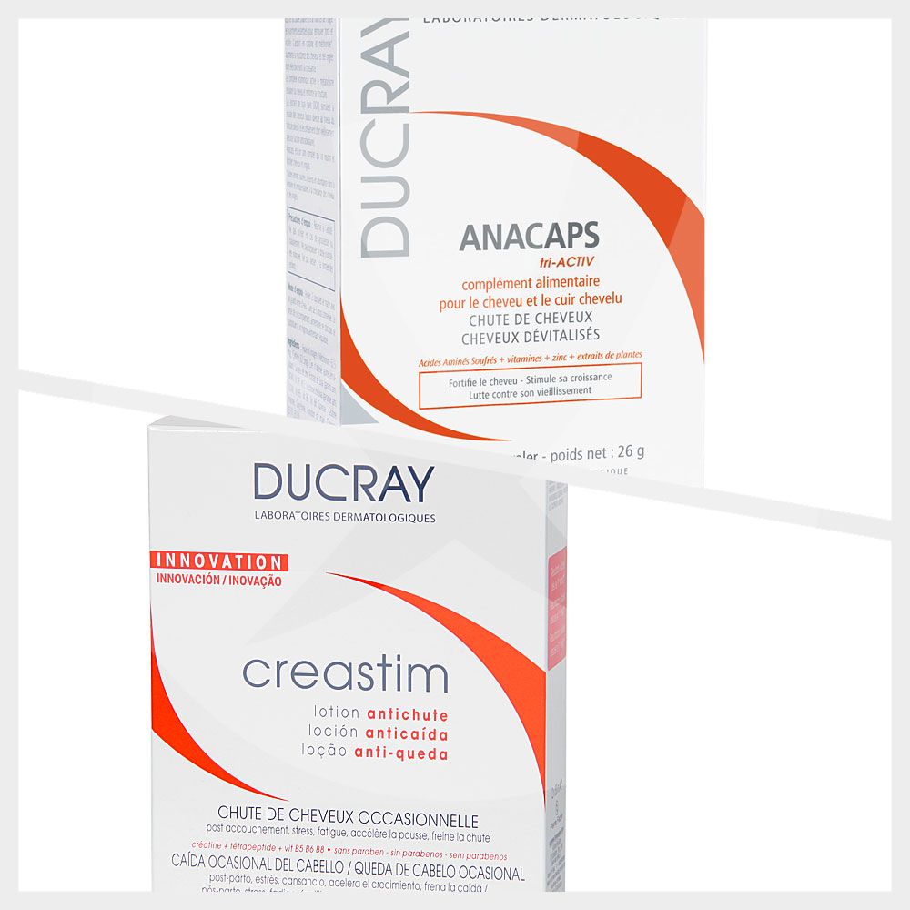 Combo anacaps x 60 caps + creastim loción x 60ml