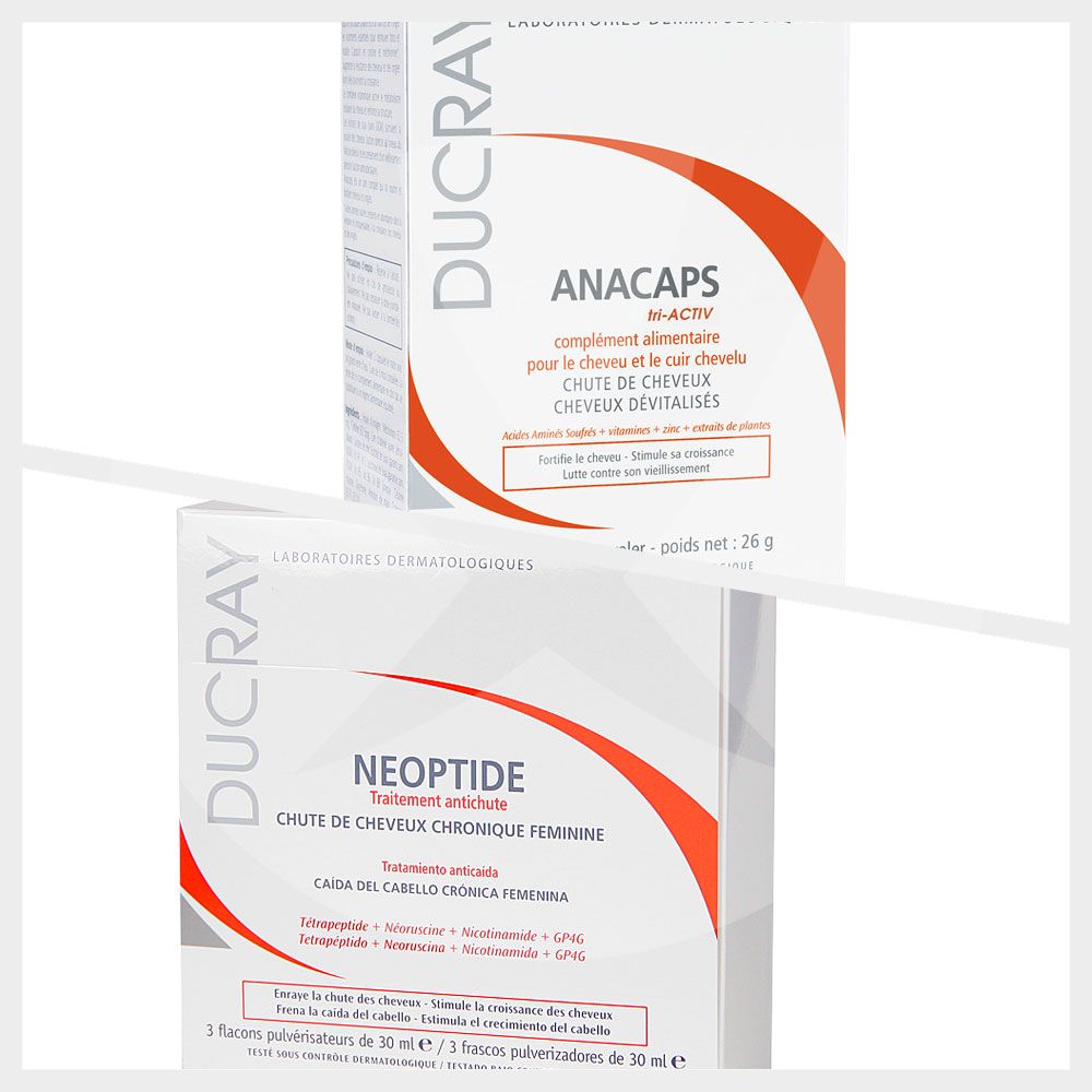 Combo anacaps x 60 caps + neoptide loción x 90ml