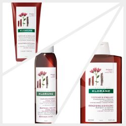 Combo klorane cure de force + shampoo + bálsamo