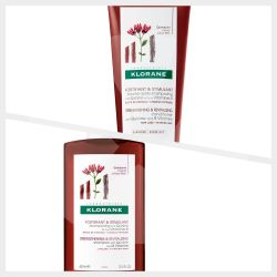 Combo klorane caída shampoo 400 + bálsamo x 150