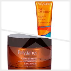 Combo polysianes spf10 nacarado + crema de monoi