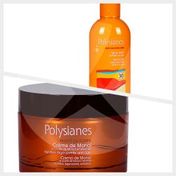 Combo polysianes spf30 leche spray + crema monoi