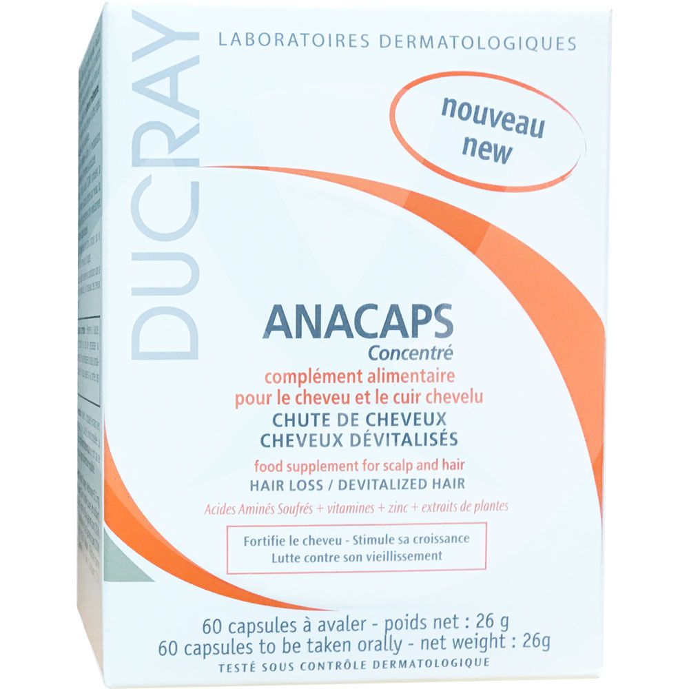 Ducray anacaps concentrado x 60 cápsulas