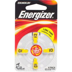 Energizer baterías de audiología nº10 x 4