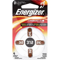 Energizer baterías de audiología nº312 x 4