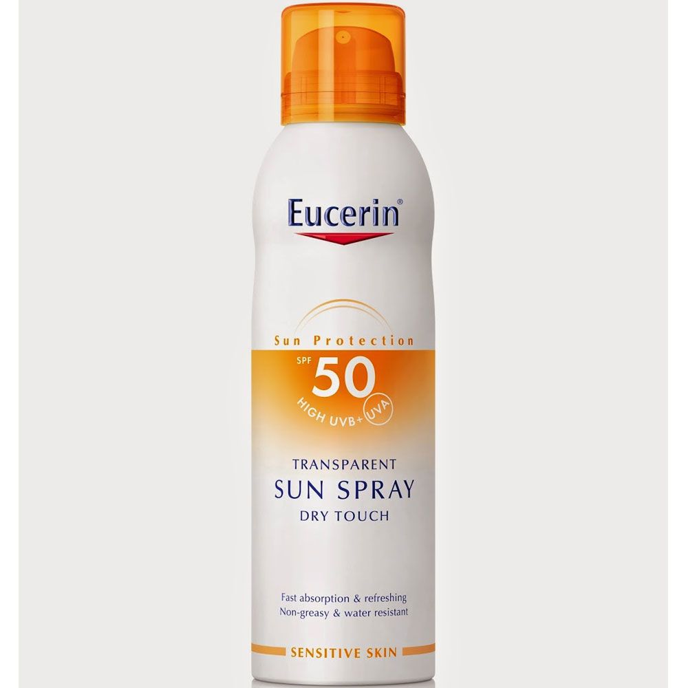 Eucerin sun fps50 spray transparente dry touch
