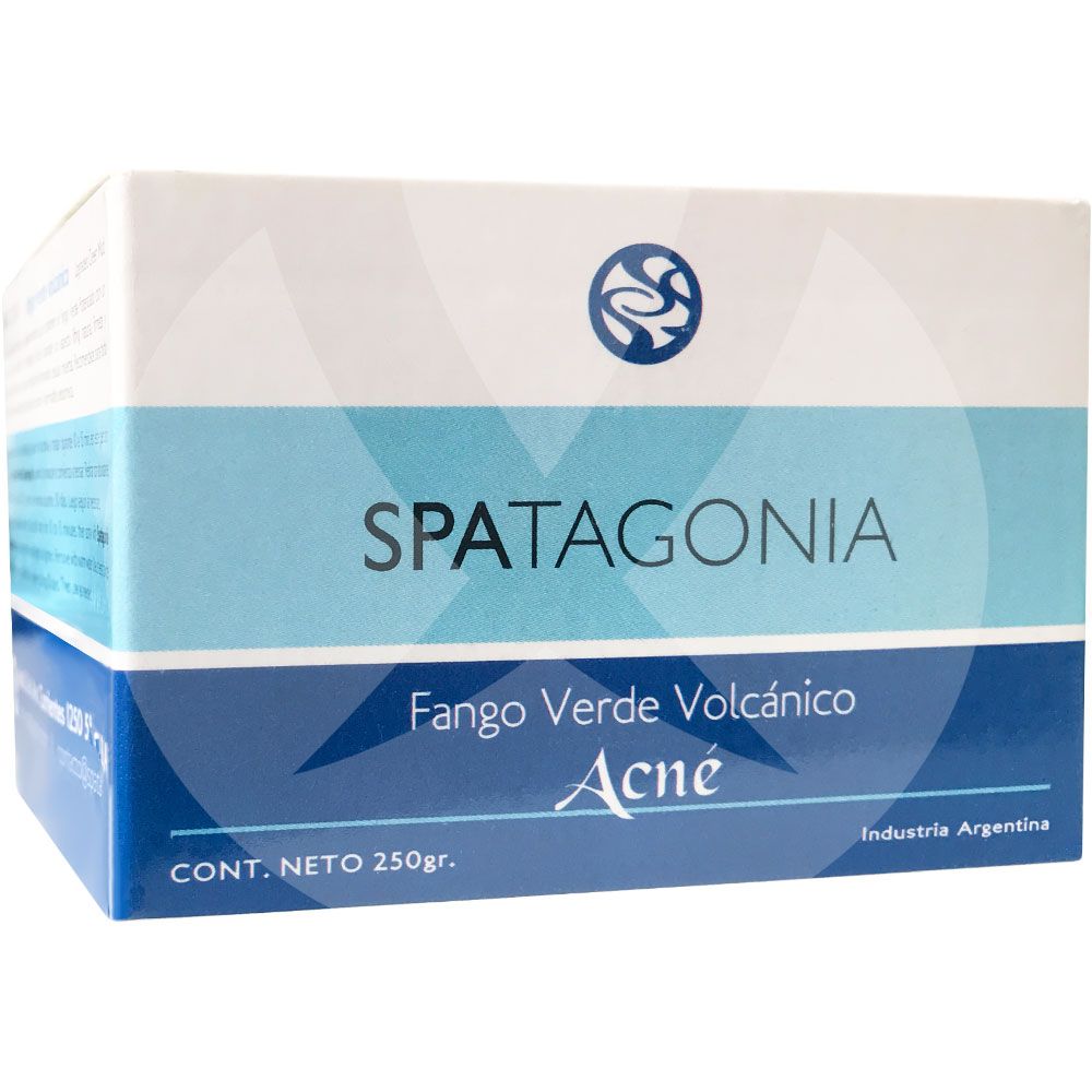 Spatagonia fango verde volcánico acné