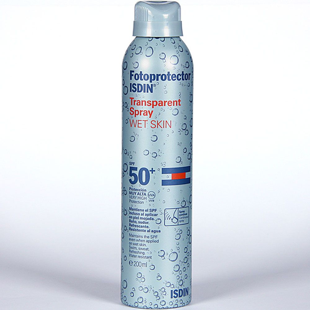 Fotoprotector isdin spf50+ spray wet skin x 200ml