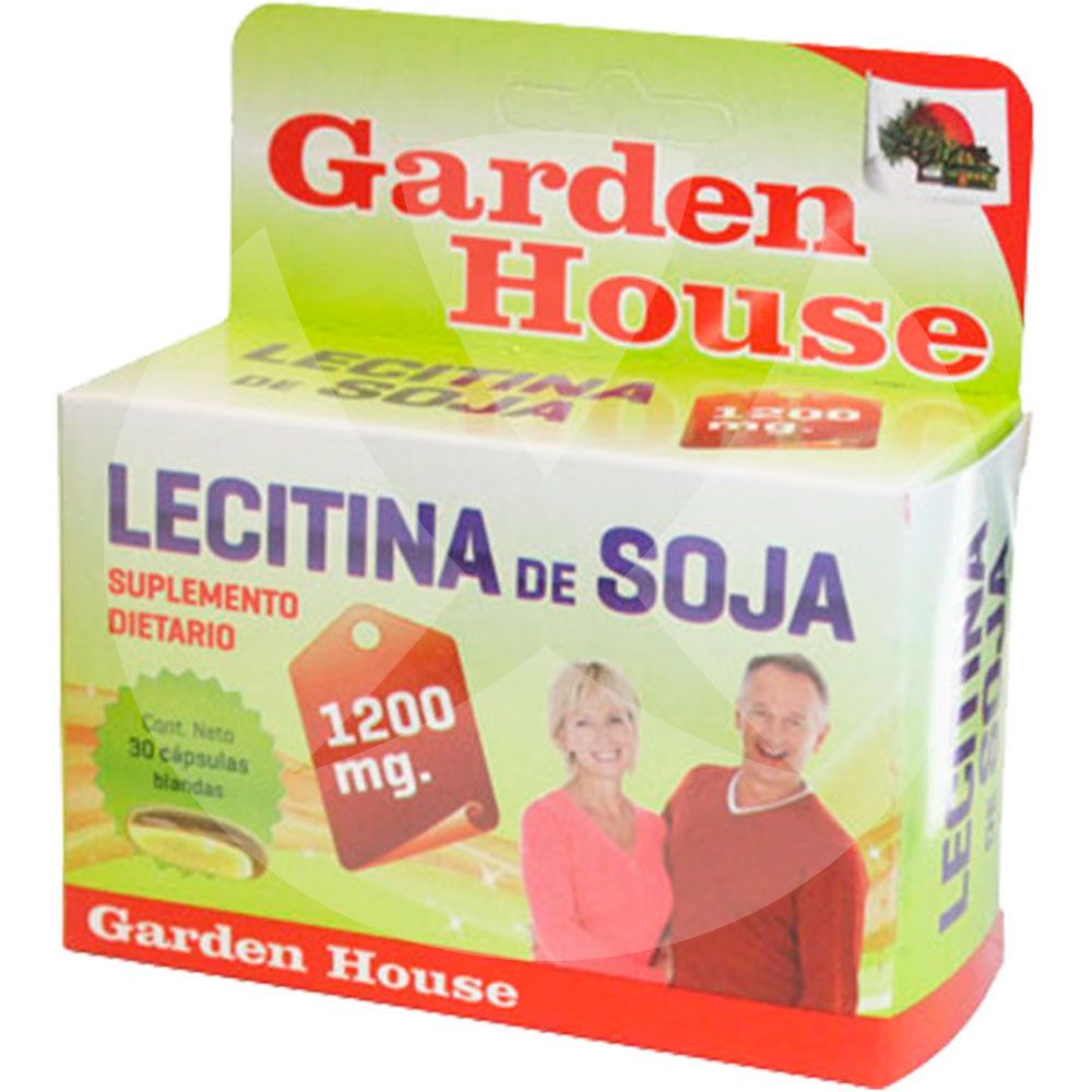 Garden house lecitina de soja 1200mg x 30 caps