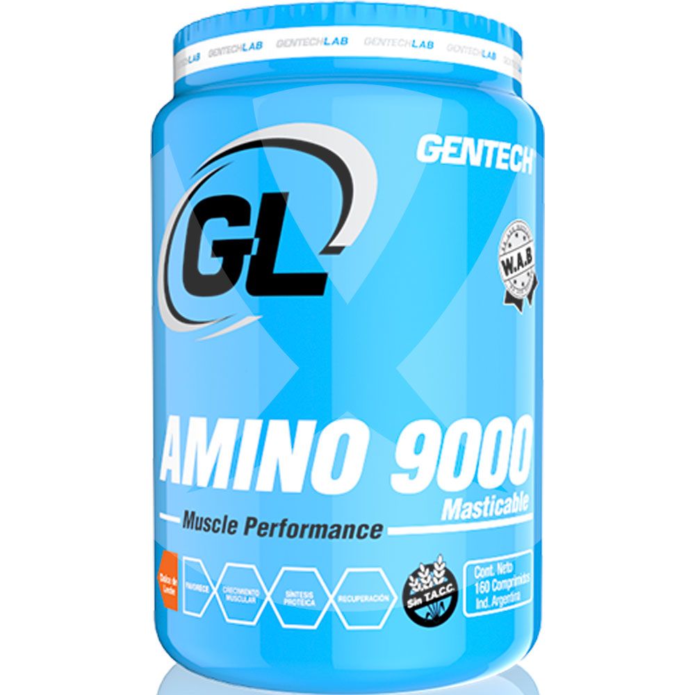 Gentech amino 9000 x 160 comprimidos