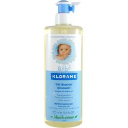 Klorane bebé gel de ducha suave espumoso