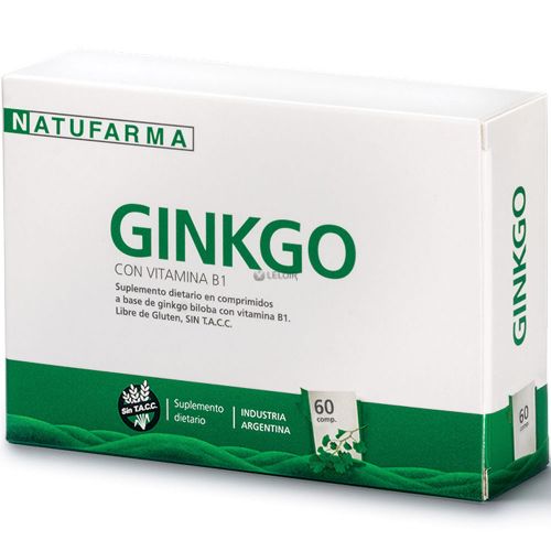 Natufarma Ginkgo 40 Con Vitamina B1 X 60 Comprimidos