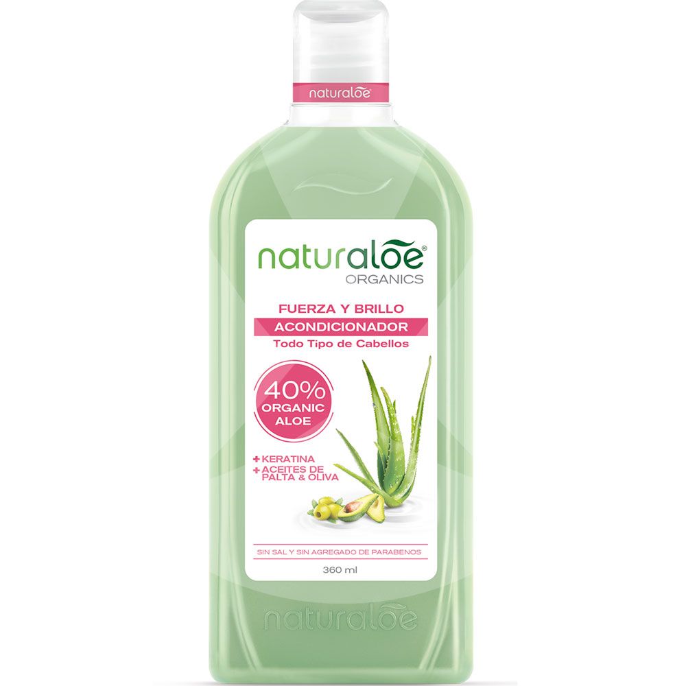 Naturaloe acondicionador fuerza y brillo x 360ml
