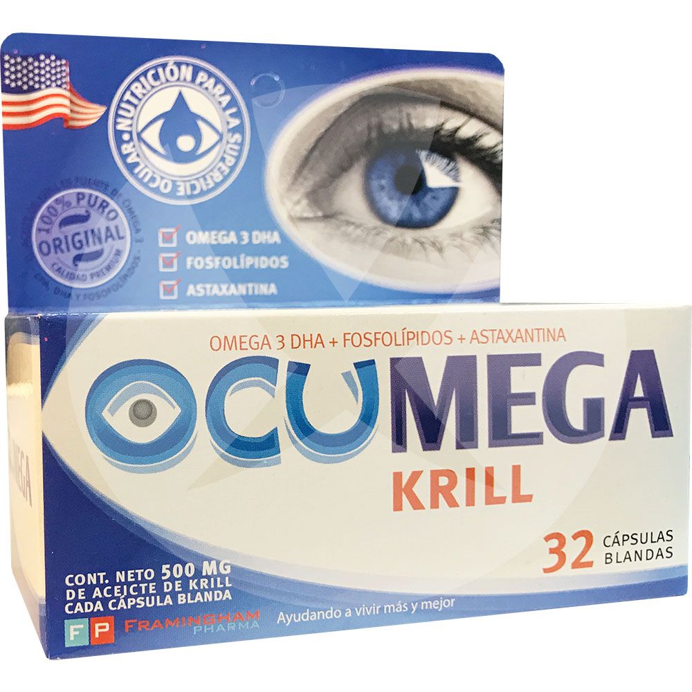 Ocumega krill x 32 cápsulas blandas