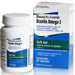 Ocuvite omega 3 con luteína x 50 cápsulas