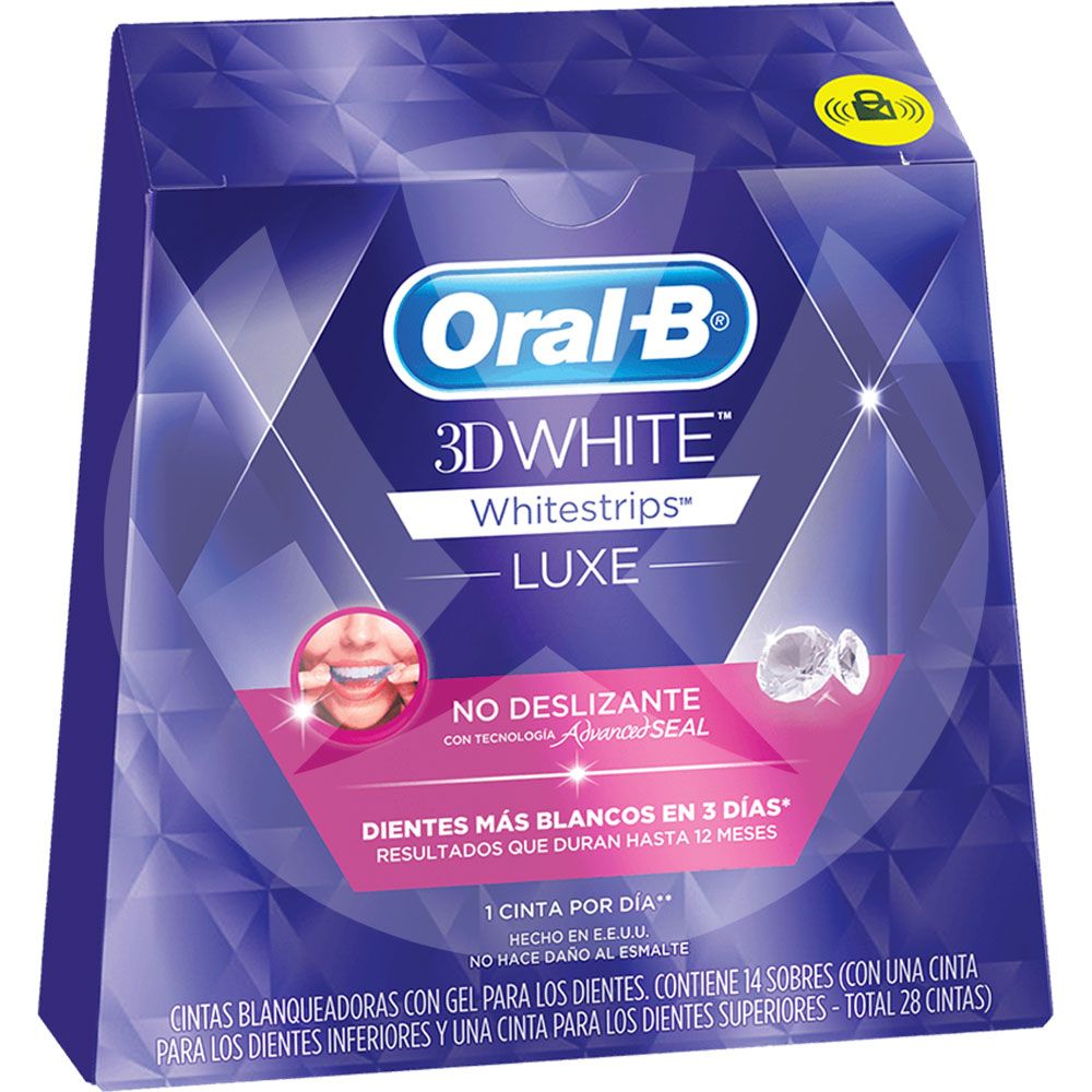 Oral b tiras blanqueadoras 3d white luxe