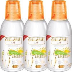 Pack 3 cellasene xl-s slimming bronze x 500ml