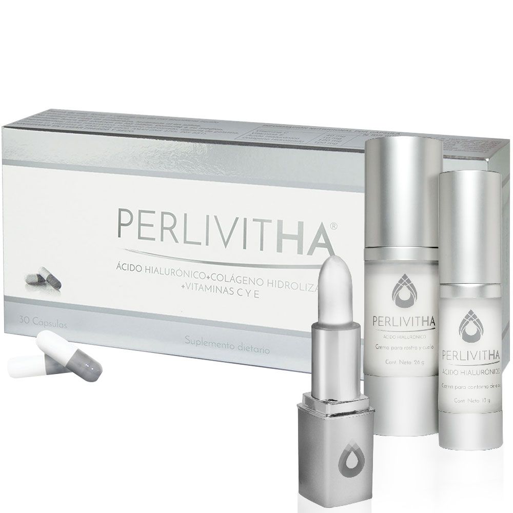 Perlivit ha caps + contorno ojos + rostro + labial