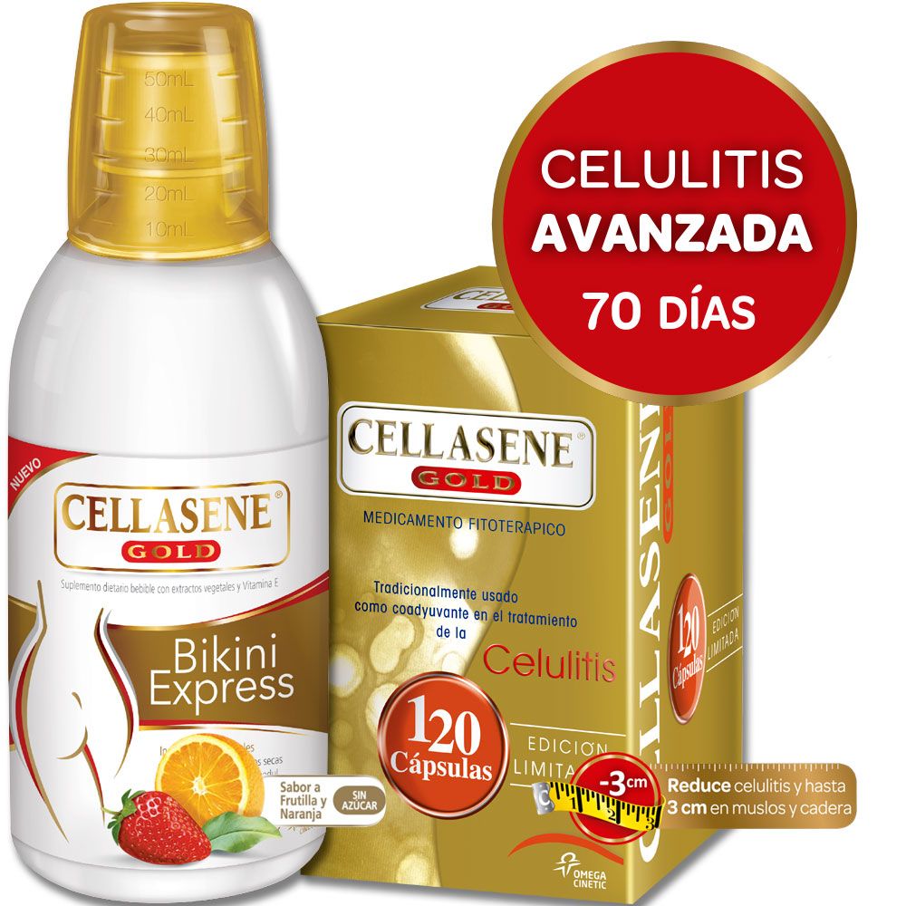 Tratamiento cellasene celulitis avanzada - 70 días