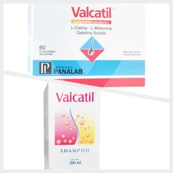 Valcatil 60 comprimidos + valcatil shampoo 300ml
