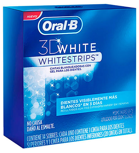 Oral b combo tiras blanqueadoras 3d white whitestrips x + Pasta 3d white Luxe x gramos - Farmacia Leloir - Tu farmacia online las 24hs