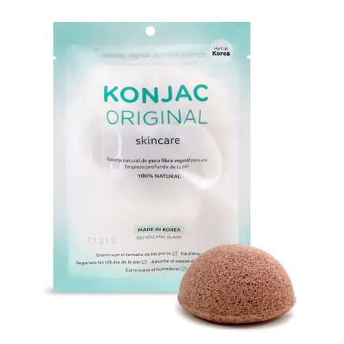 Konjac Esponja Facial Fina Arcilla Volcánica Jeju