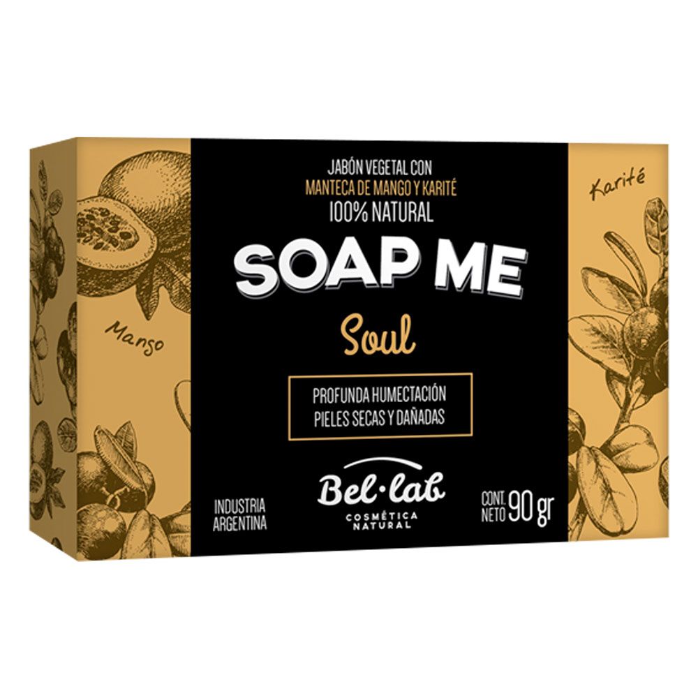 Bel Lab Jabón Vegetal Natural Soul X 90 Gramos