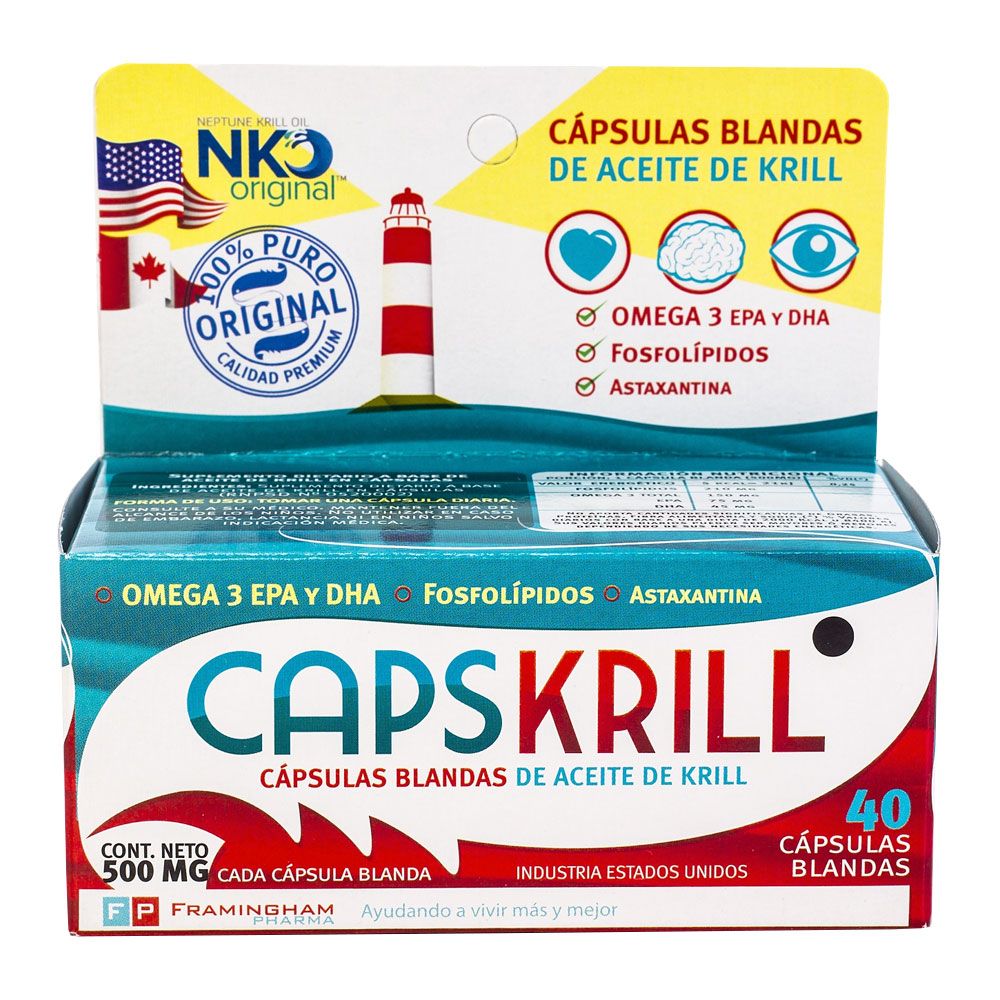 Capskrill Aceite De Krill En Cápsulas