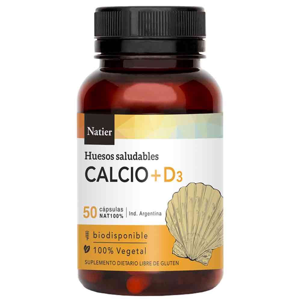 Natier calcio vitamina d3 cápsulas