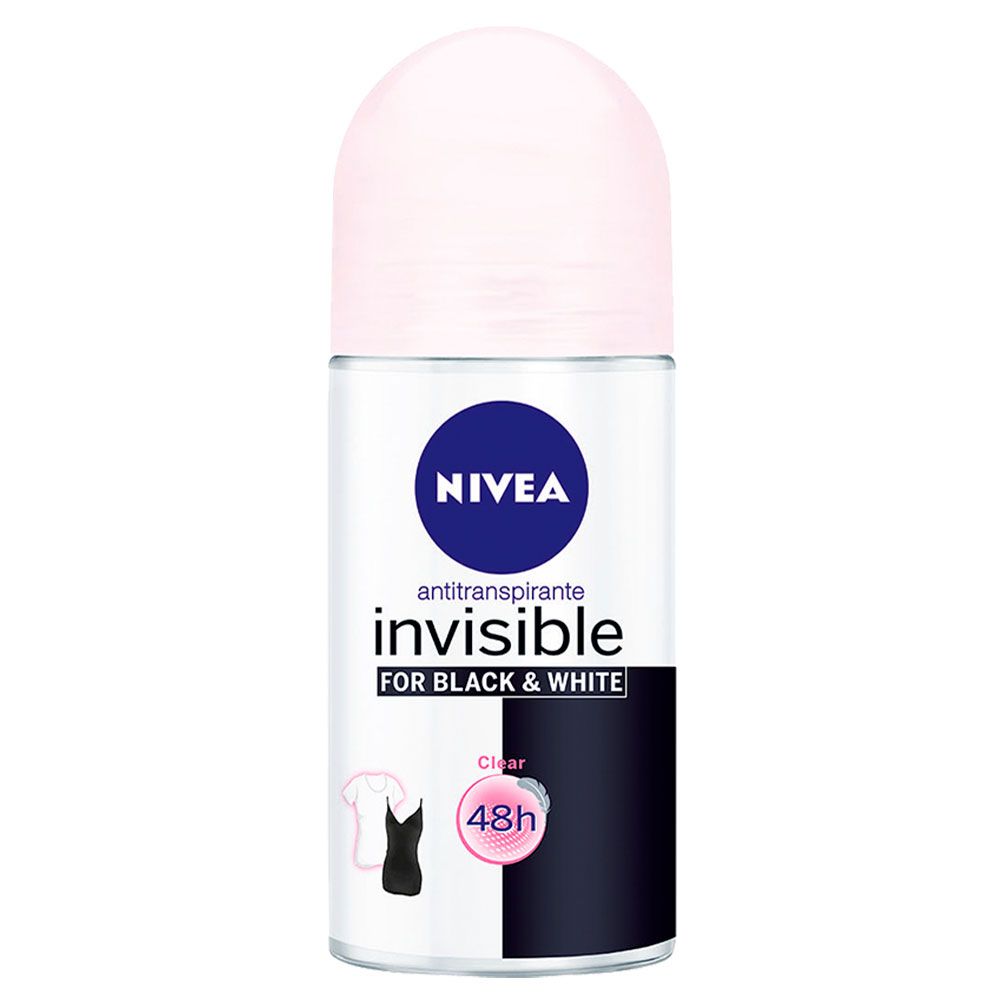 Nivea desodorante antitranspirante roll on black & white