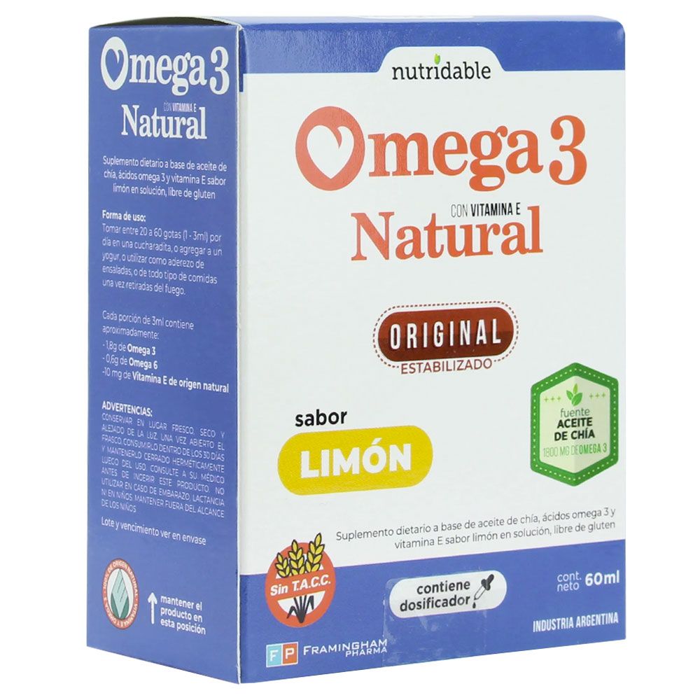 Omega 3 natural gotas x 60 ml