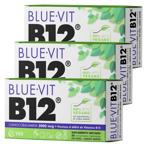 Pack 3 Blue Vit B12 Suplemento Dietario