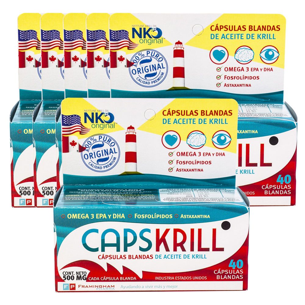 Pack 6 Capskrill Aceite De Krill X 40 Cápsulas