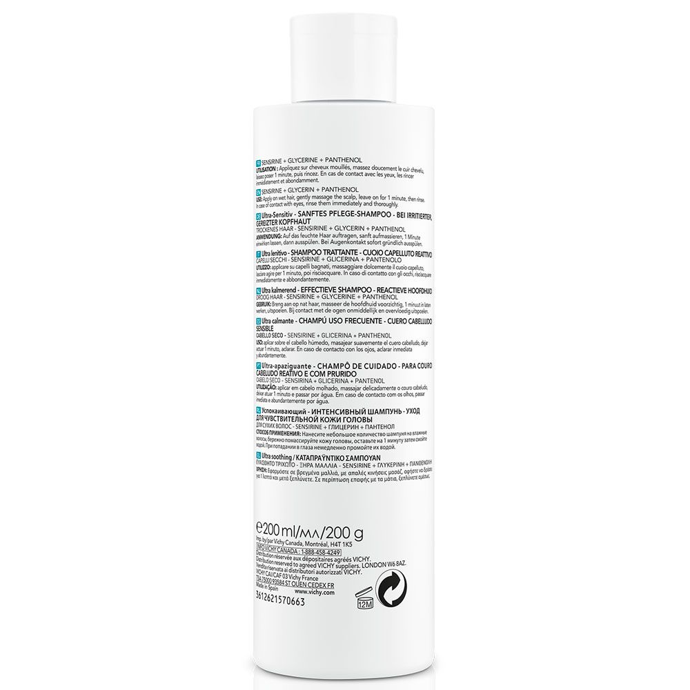 Vichy dercos shampoo ultracalmante cabello seco