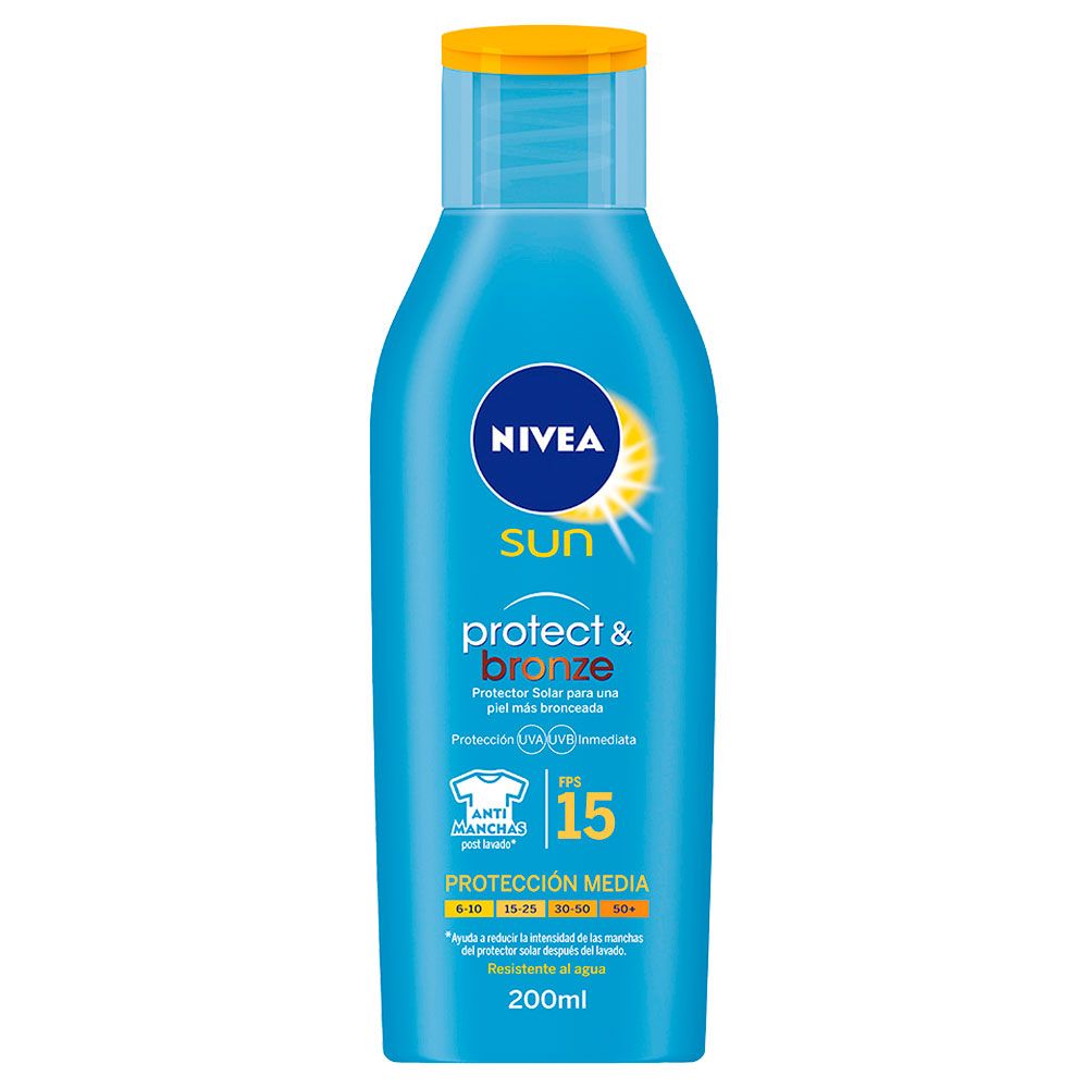 Nivea sun fps 15 protector solar bronze crema