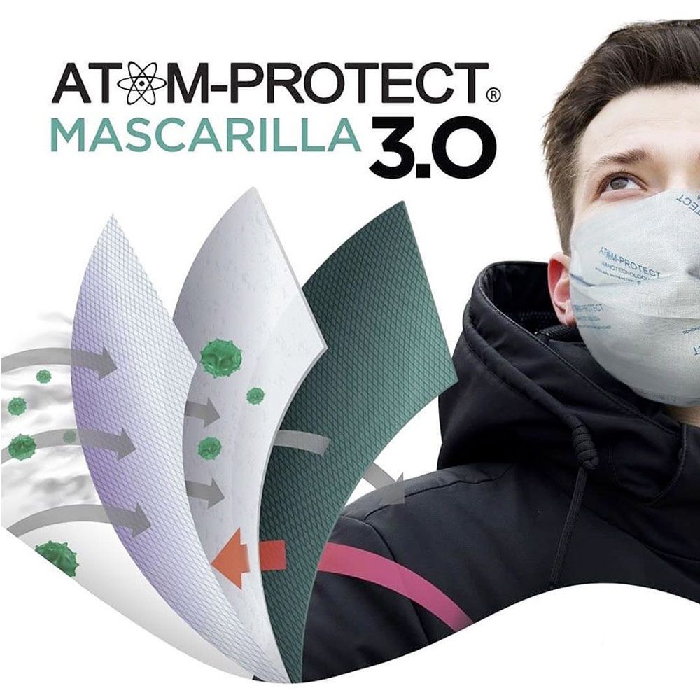 Atom protect mascarilla con nanotecnología antiviral ...