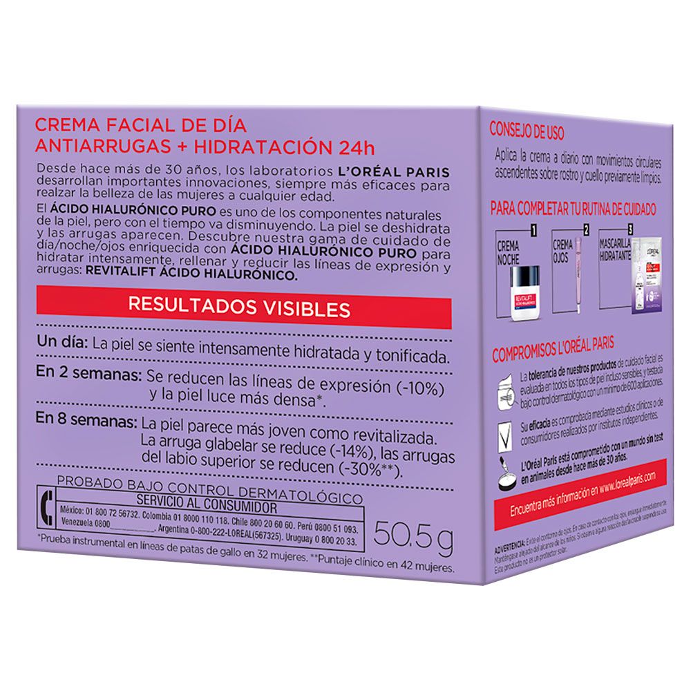 Loreal Paris Revitalift ácido Hialurónico Crema De Día