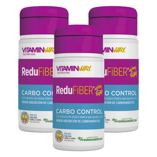 Pack 3 Vitamin Way Redufiber Carbo Control Polvo