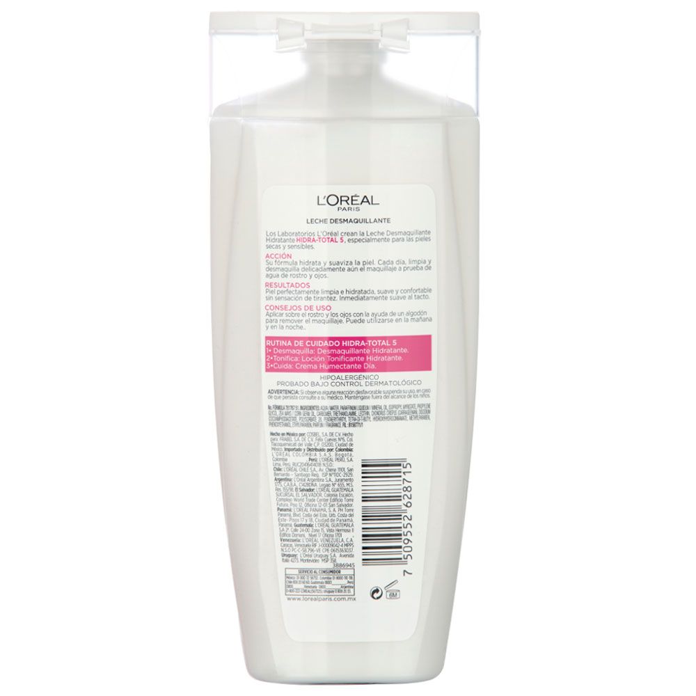 Loreal paris leche desmaquillante pieles secas