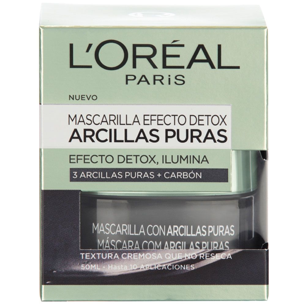 Loreal paris mascarilla arcilla pura carbón 50ml Farmacia Leloir Tu farmacia online las 24hs